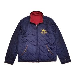 Polo Ralph Lauren RL 12 Reversible Navy blue Quilted Jacket